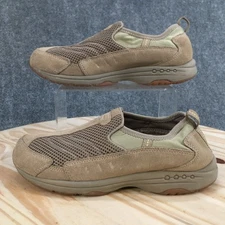 Easy Spirit Shoes Womens 8.5 M Tempest Sporty Slip Ons Sneakers Brown Suede Mesh