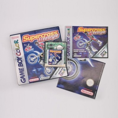 Supercross Freestyle GBC Game Boy Color CIB Boxed Poster getestet 2000 selten
