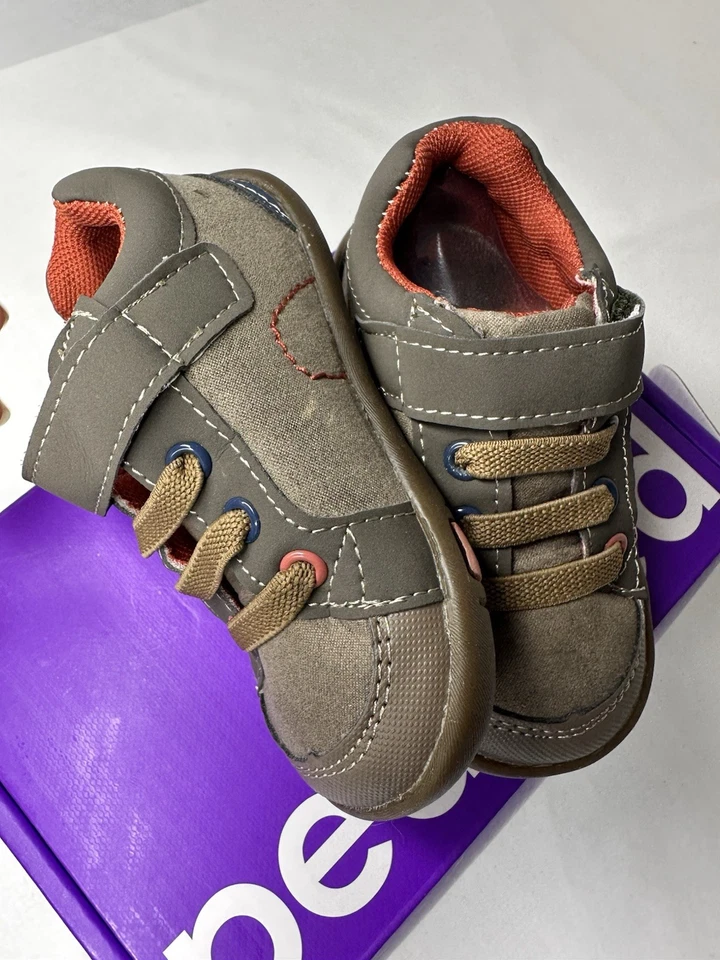 Pediped Dani Nuevo en Caja Tenis Niño Pequeño Talla 5 Bebé Niño Pequeño Marrón Tierra Foto 4 de 4