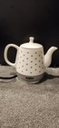 Bella Ceramic Electric Tea Kettle .8 Liter Capacity polkadot  Gray/White 