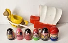 lot 6 WEEBLES WOBBLE  VINTAGE HASBRO 1970s toys Cowboy, Western, Dog, Girl