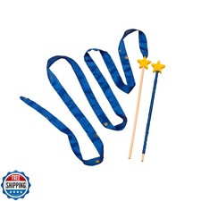Sarah's Silks Starry Night Streamer - 8 Foot Long Ribbon Wand for