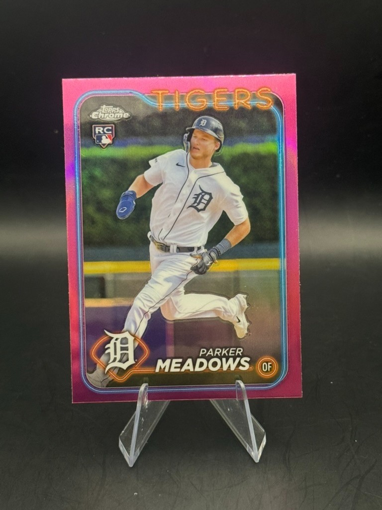 2024 Topps Chrome - Parker Meadows #271 PINK REFRACTOR (RC)