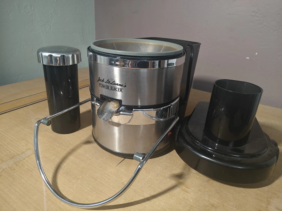 Jack LaLanne Power Juicer Stainless Steel Complete Works Great - Image 2 of 4