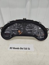1993-1997 Honda Civic Del Sol Si Instrument Cluster Speedometer Manual 242k Oem 1993-1997 Honda Civic Del Sol Si Instrument Cluster Speedometer Manual 242k Oem