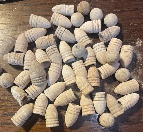 Lot Of 50 Various Union Confederate Civil War Bullets Manassas Virginia VA