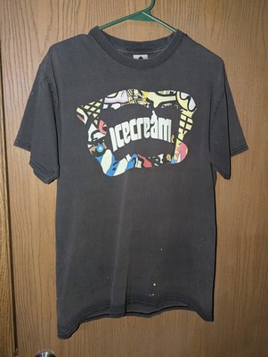 Vtg 2000 s Ice Cream Billionaire Boys Club Double Sided Shirt Medium Distressed