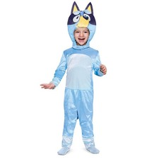 Bluey Costume for Kids Character Outfit with Jumpsuit Headpiece - Toddler 2T