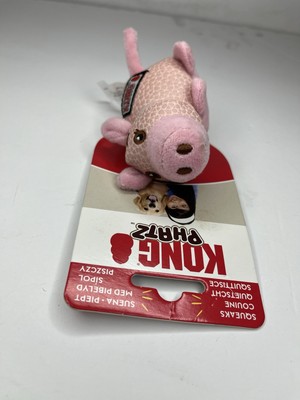 KONG Phatz Pig X-Small Squeaky Toss & Chew Dog Play Toy
