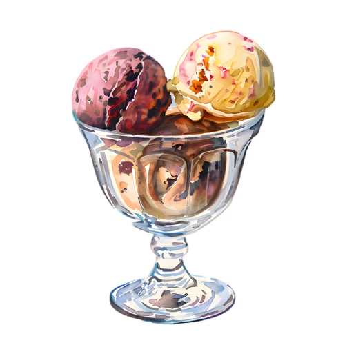 Ice Cream Self Adhesive Vinyl Sticker