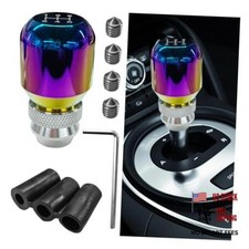 Universal Aluminum Alloy 5 Speed Manual Gear Shift Knob   Automotive Colorful