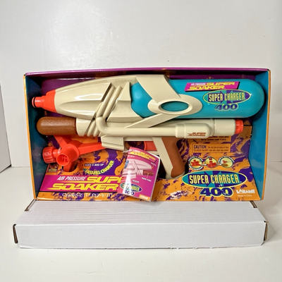 #ad Vintage 1998 Larami Air Pressure Super Soaker Charger 400 Water Toy SEALED NIB $49.99