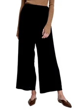 Rewash Junior's Wide Leg Cropped Corduroy Pull-On High Waist Pants Size L Grunge