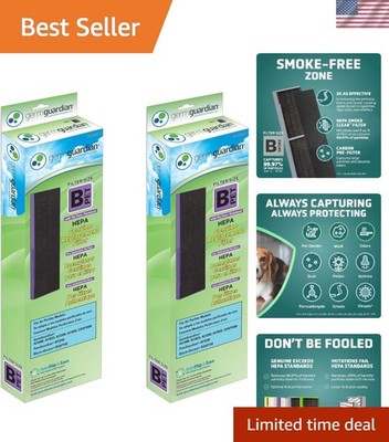 Pet Pure Filter B - Unscented HEPA Replacement for Improved Air Quality, 2-Pack