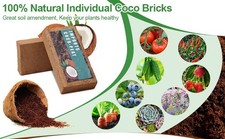 Best Coco Peat - Premium Coir Pith 4.10 Kg/9 Lbs Block,Expands to 15 Gallon,Low
