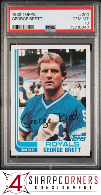 1982 Topps #200 George Brett Royals Hof PSA 10