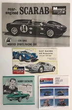 Original Vintage 1960's Monogram Slot Racers and Accessories Booklet & More!