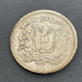 Dominican Republic 25 Centavos 1960 KM#20 Silver .900 0.181 ASW