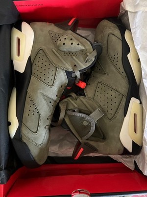Air Jordan 6 Travis Scott Olive Cactus Jack Size 10 CN1084-200 Worn Once