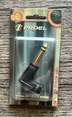 Proel DHPA155A 1/4  Male Right Angle To Female Mini Plug