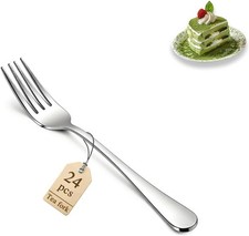 Kuchengabel Set mit 24 St&uuml;ck, Edelstahl 14 cm Dessertgabeln f&uuml;r Cocktail