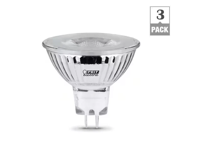 FEIT ELECTRIC 20W MR16 GU5.3 BI-PIN DIMM FLOOD LED LIGHT BULB BRIGHT WHITE 3PACK - Image 4 of 4