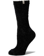 Womens UGG Leda Cozy Socks - Black One Size 1105572 