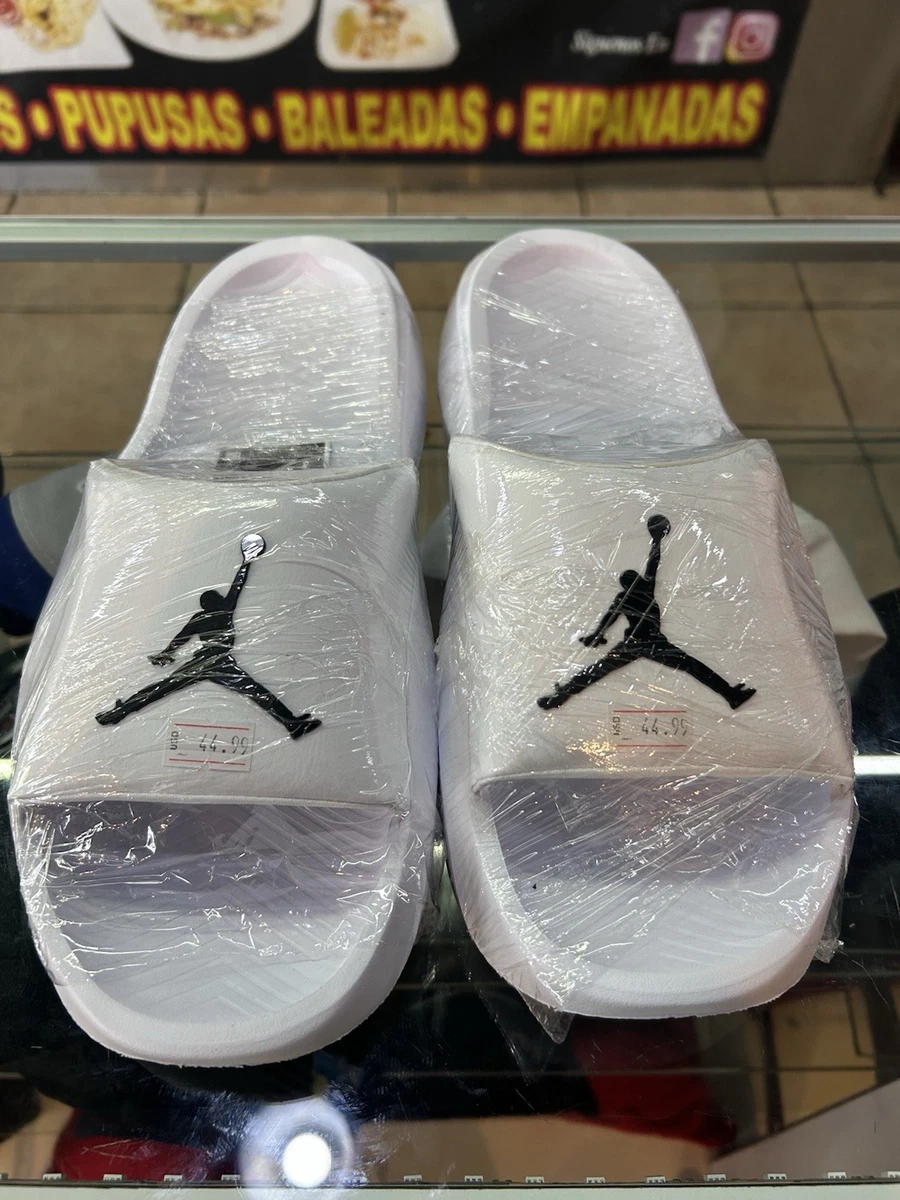 Jordan White Slide Sandals for Men for sale | eBay