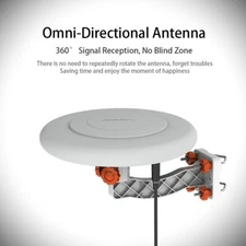 Leadzm 150 Miles TV Antenna Indoor Outdoor Omni-directional 360 Degree Reception