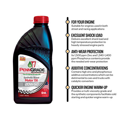 Brad Penn Break-In Oil SAE 30 - Case Of 12 Quart Bottles For Engine Break-In Protection