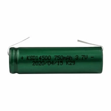 Kasar 14500 with tab 3.7V 750mAh Battery for Philips Norelco, Braun shaver