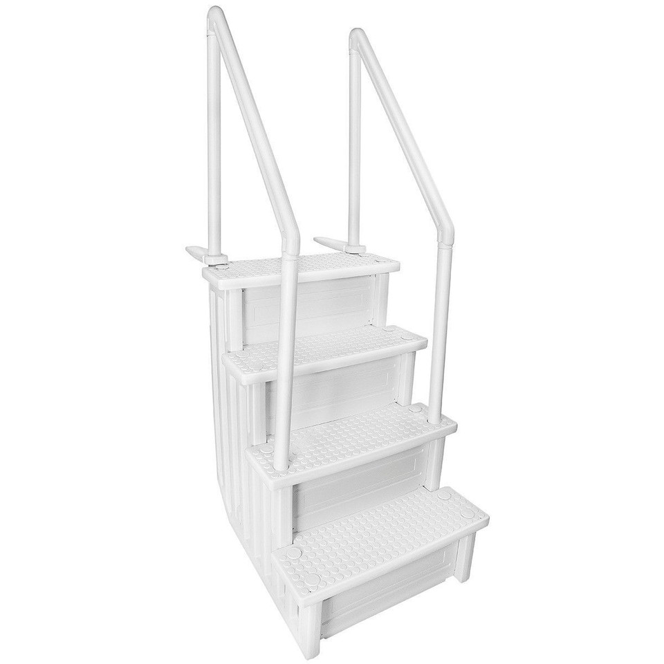 Premium Swimming Pool Ladder A-Frame Above-Ground Large Entry Non Slip ...