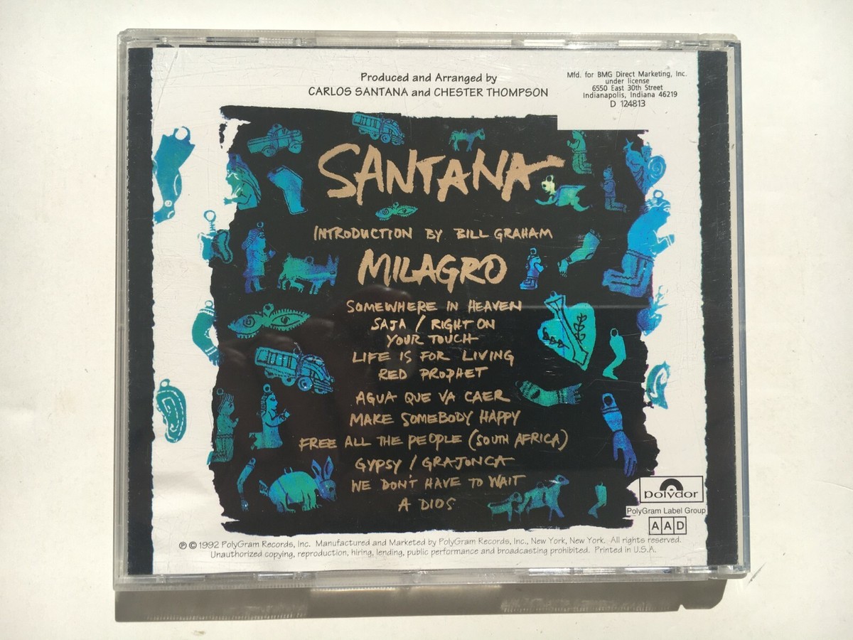 「CD」 Santana Milagro Milagro - Santana | Album | AllMusic