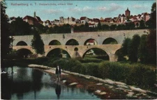 CPA AK Rothenburg Doppelbrucke GERMANY (1076988)