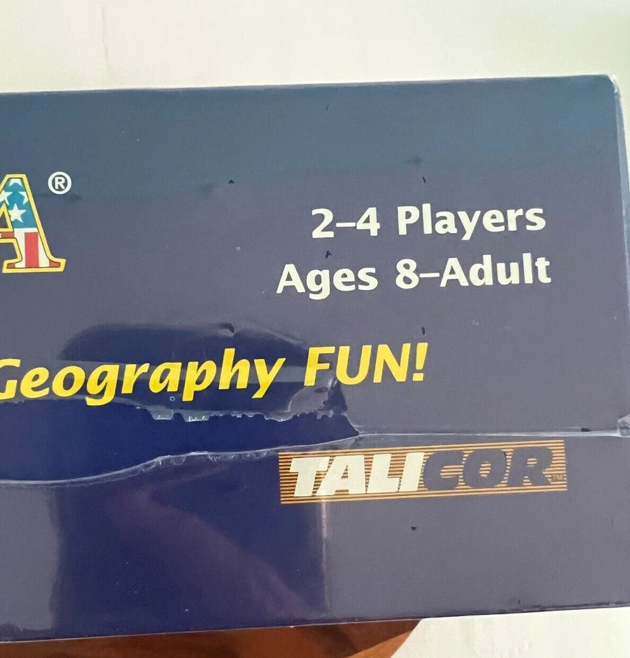 Geo Derby США карта настольная игра Talicor 2001 удовольствие изучать географию - новый! - Изображение 3 из 4
