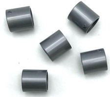 Lego 5 New Flat Silver Technic Pin Connector Round 2/3 L Pieces