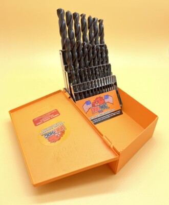 Drill Hog  29 Pc Drill Bit Set 1/16''~1/2'' Super Pig Steel M60 Lifetime Warranty 