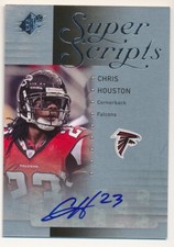CHRIS HOUSTON 2009 SPX SUPER SCRIPTS #HO AUTOGRAPH ATLANTA FALCONS SP