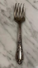 Antique baby child's silver spoon fork Choice