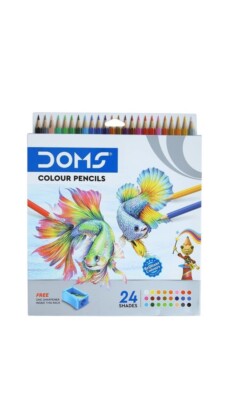 Doms 24 Farbstifte & GRATIS EIN SPITZER IN DER PACKUNG