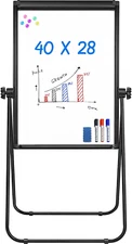 Stand White Board - 40X28 Magnetic Dry Erase Board Flipchart Board Double Sided 
