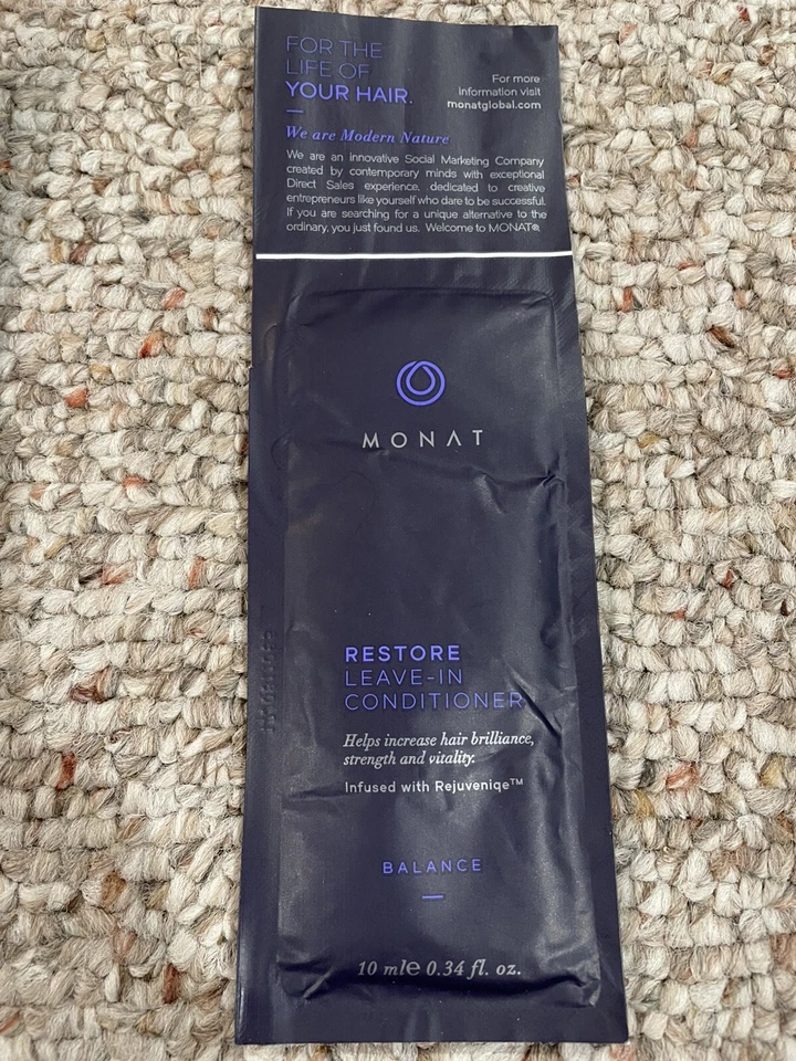 Кондиционер MONAT RECOVERY 0,34 унции 10 мл образцы лот из 4 - Изображение 3 из 4