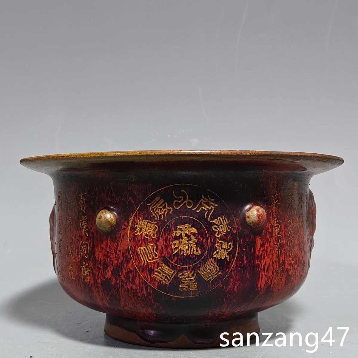 陶瓷紫色中国风香炉| eBay