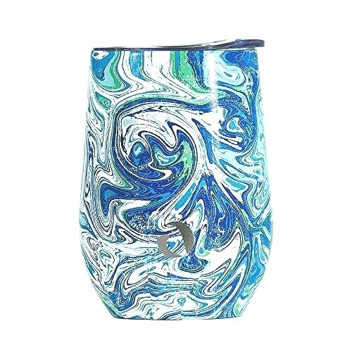 Vaso de vino DRINCO acero inoxidable aislado al vacío con tapa 12 oz - Imagen 18 de 57