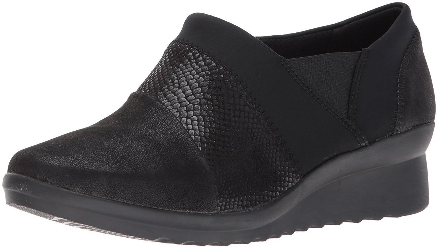 Zeppe donna Clarks Caddell Denali Comfort nere taglia:5 1 2 Med