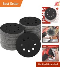 100PCS 5" Silicon Carbide Sanding Discs 240 Grit Hook Loop Wet Dry Polishing 0.34 per gallon