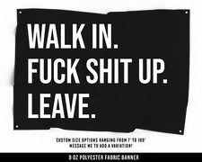 Motivational Fitness Cloth Banner - Large Wall Art - Home Gym Decor