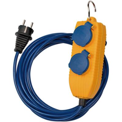 Brennenstuhl Outdoor Verlängerungskabel mit 4fach Powerblock 5m blau IP54