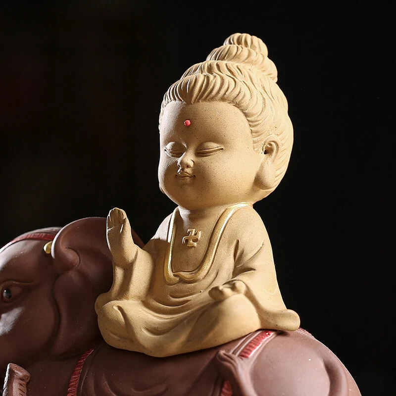 China Artware Yixing Zisha Té Mascota Buda Estatua Avalokitesvara Bodhisattva Nuevo Foto 4 de 4