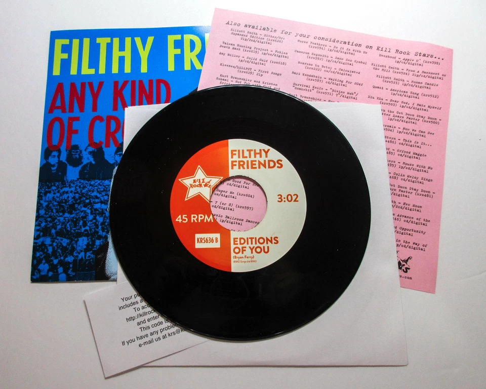 *2017 RSD* Peter Buck Filthy Friends Any Kind Of Crowd 7" Vinyl Single R.E.M. - Image 3 of 4